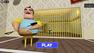 Hello Neighbor Barrys Prison Run Obby New Game Update - Roblox Gameplay 