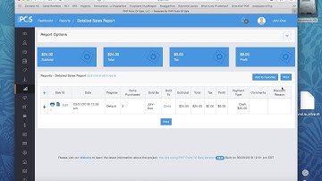 PHP Point Of Sale: Reports
