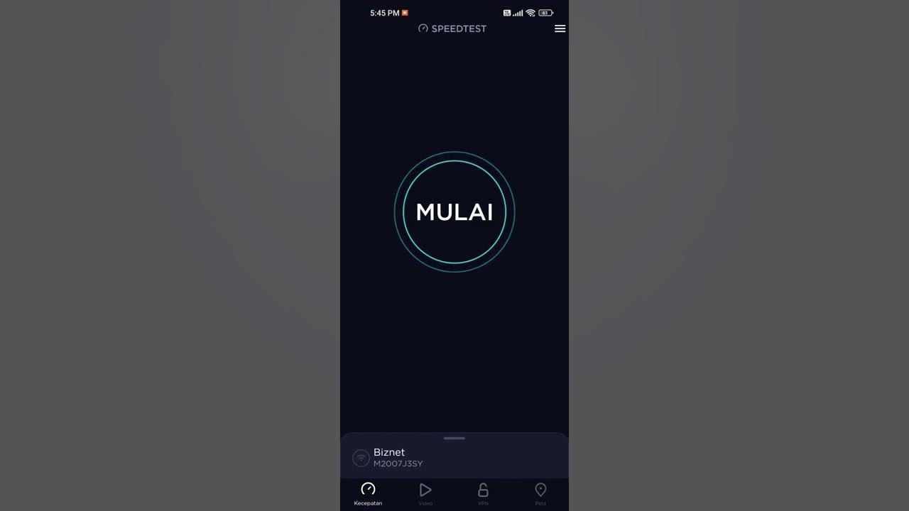 Test speed 50Mbps Samarinda YouTube