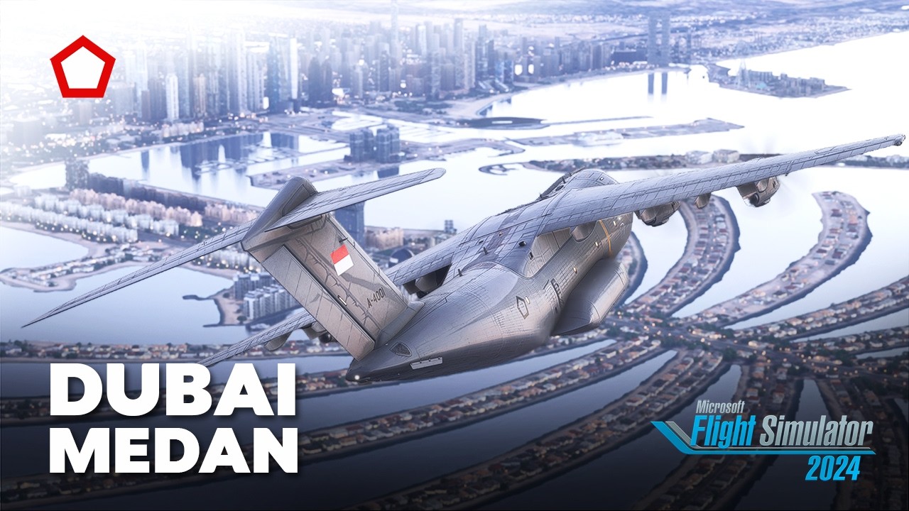 Mengantar Pesawat Baru TNI AU Airbus A400M dari Dubai ke Indonesia I LEG II