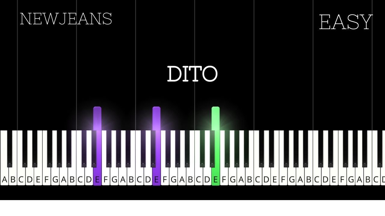 NewJeans - Ditto | INTERMEDIATE  Piano Tutorial