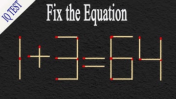 Move only1 matchstick to make the equation correct #matches #matchstickpuzzle #mathtricks #puzzles