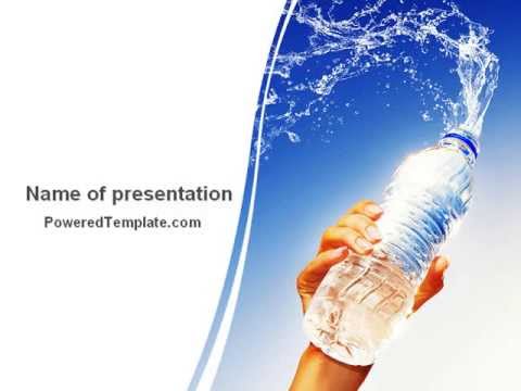 mineral water powerpoint template by poweredtemplate com water powerpoint template
