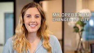 Hannah's dramatic transformation after jaw surgery