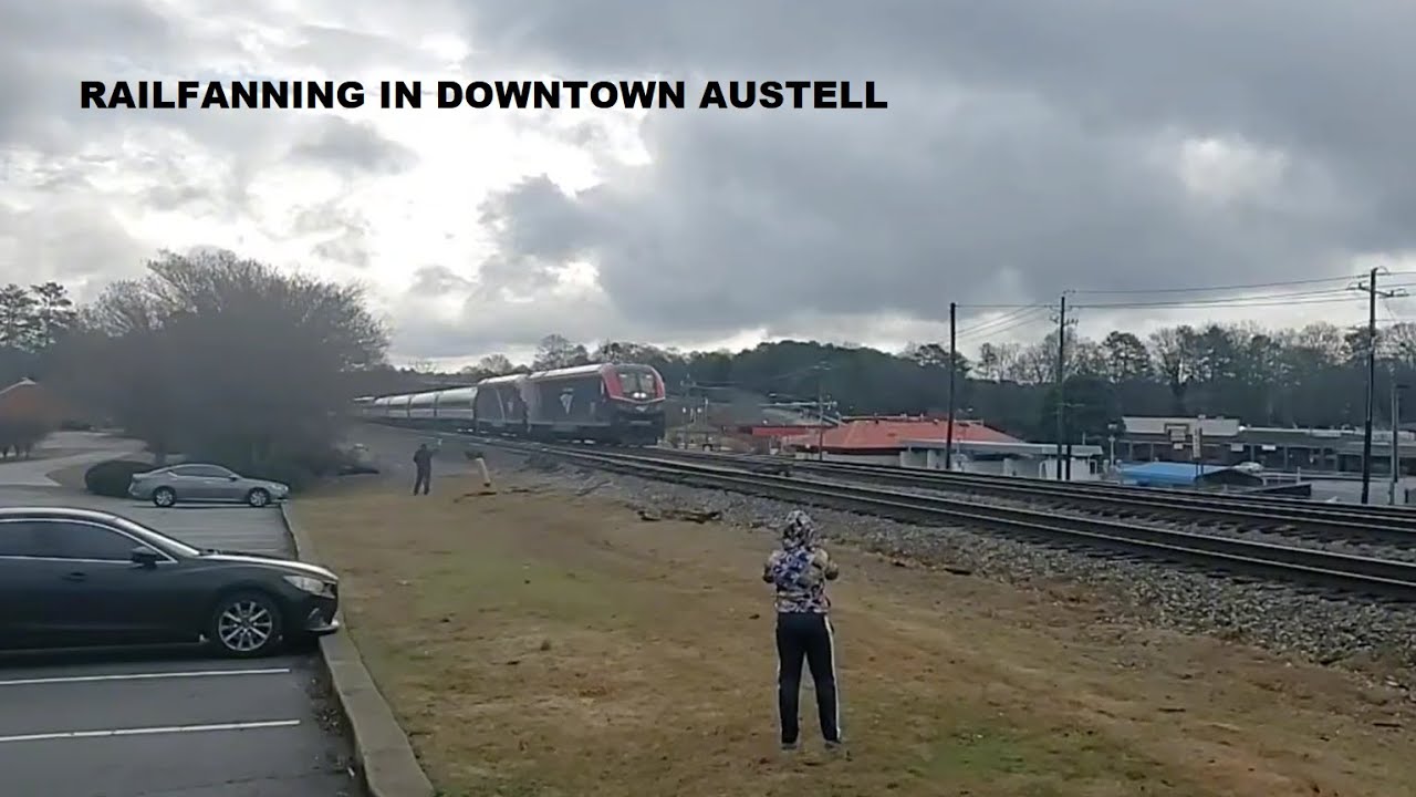 Railfanning in Downtown Austell (Ft. UP, NS, and Amtrak) 1-17-26