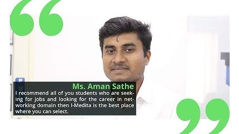 Mr Aman got Selected in Securview after completing his Multi-Track course from I-Medita