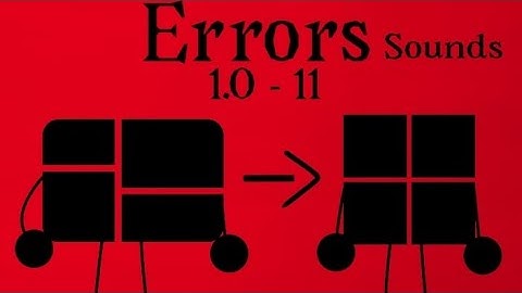 Windows 1.0 - 11 Errors Sounds