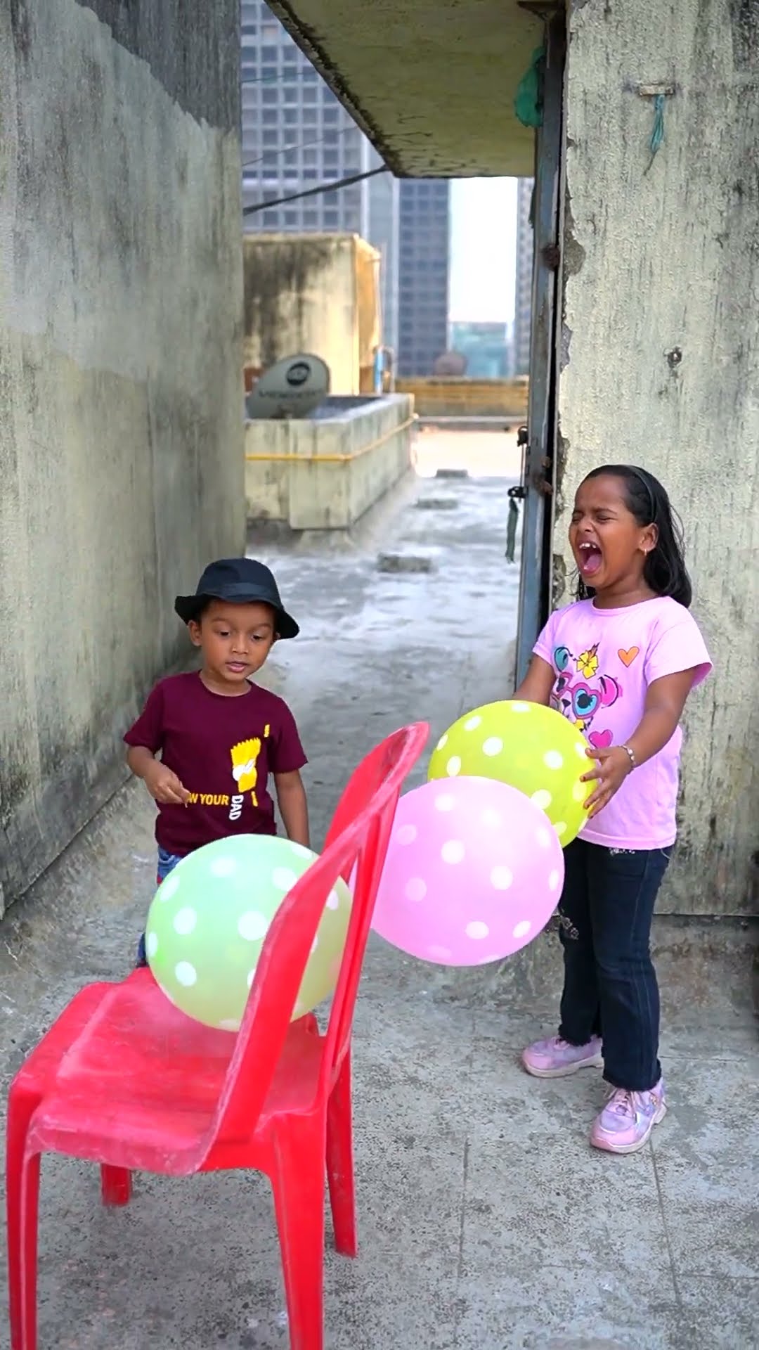 Brother Solve Balloon problem ? #shorts #funnyvideo #viralvideo