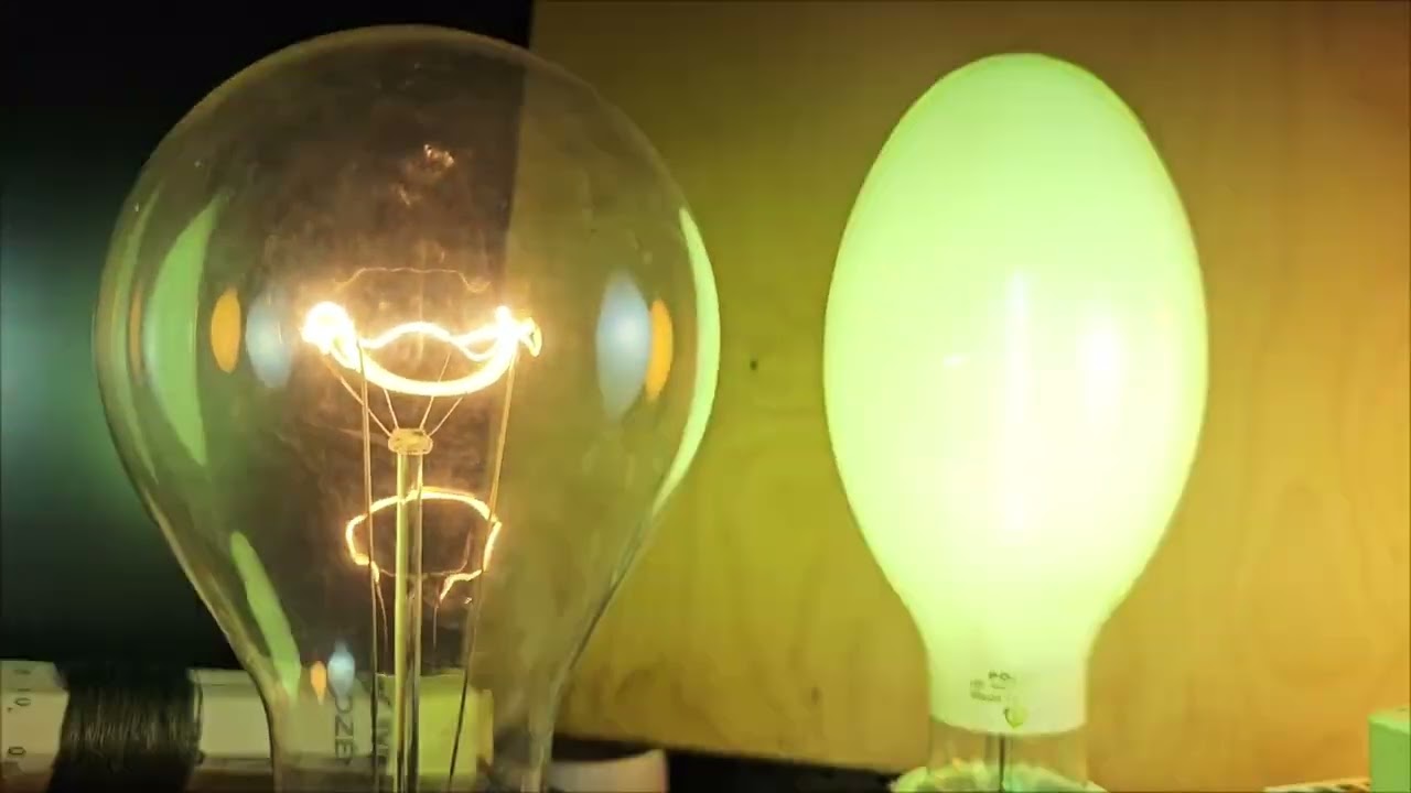 Incandescent vs Mercury vapour vs Metal halide vs HPS 