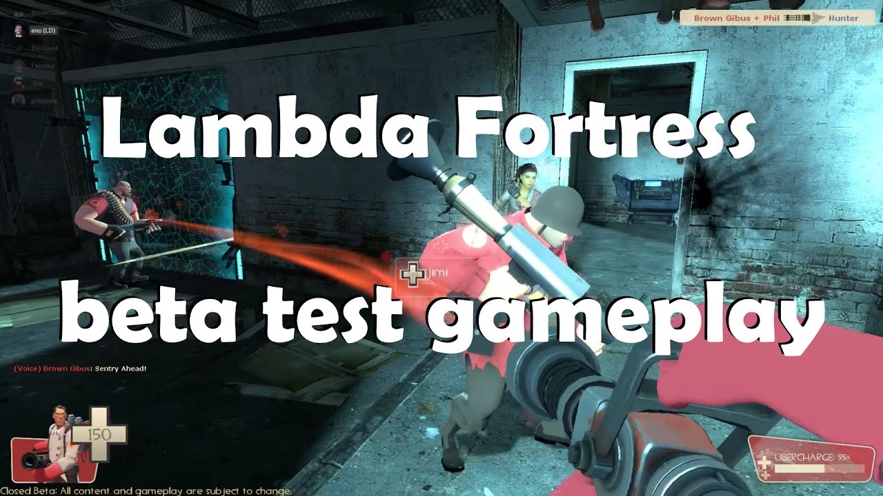Lambda fortress closed beta test gameplay team fortress 2 co op