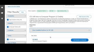 Adding Course Sections to Your Plan in APR2
