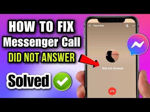 messenger call did not answer problem 2024 | how to fix call did not answer messenger 2024