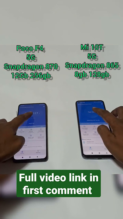 #unstoppable poco F4 5g vs mi 10t antutu benchmark test | Snapdragon 870 vs Snapdragon 865