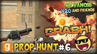GMOD Funny Prop Hunt #6 (w/ VanossGaming, H2O and Friends) - SUPER POWERS, HILARIOUS GAME CRASH