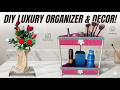 😍 DIY Twisted Flower Vase &amp; Elegant Makeup Organizer ! Turn Waste into Wow!