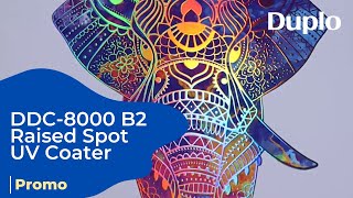 Ddc-8000 B2 Raised Spot Uv Coater With Cold Foil Promo Duplo Usa