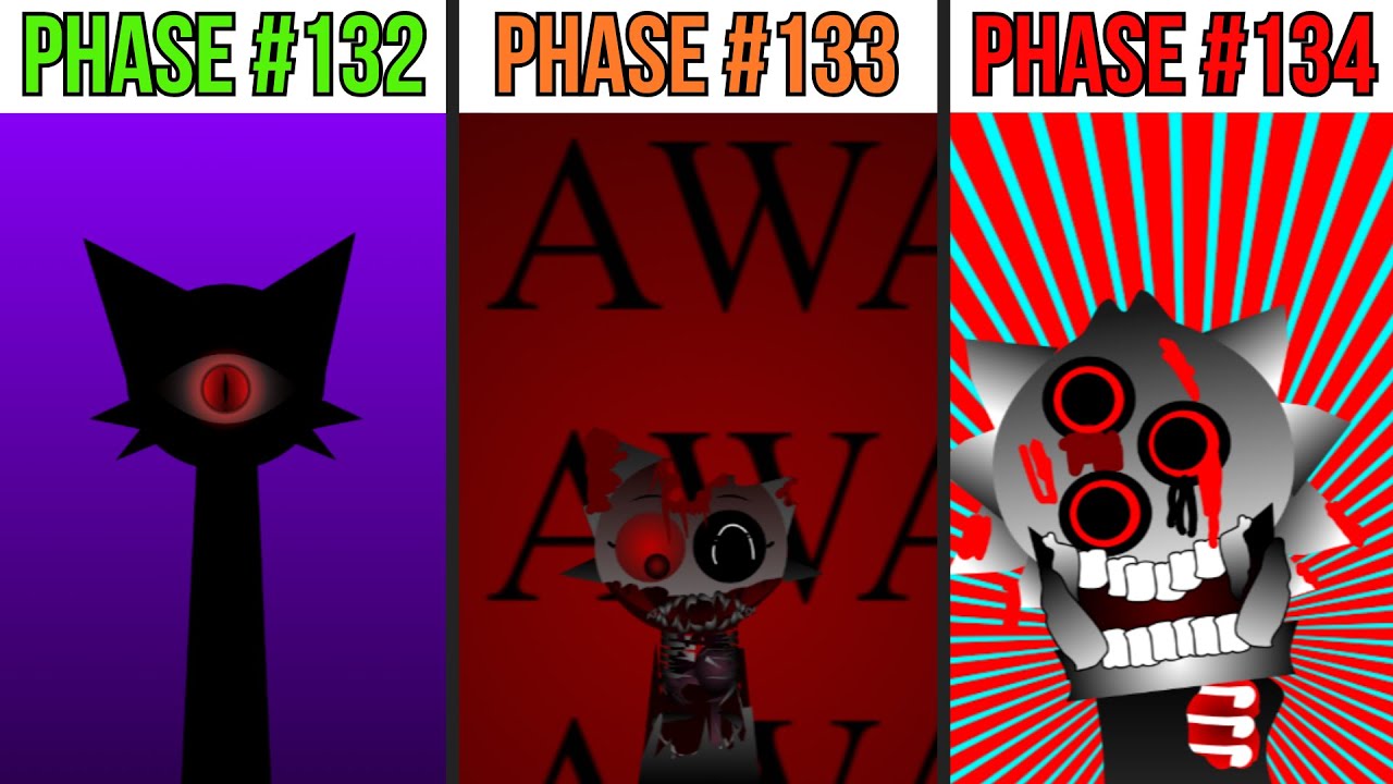 Phase 132 VS Phase 133 VS Phase 134 in Incredibox Sprunki