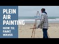 HOW TO PAINT WAVES plein air DEMO