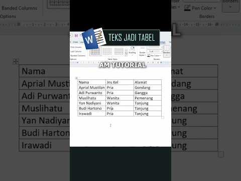 cara mengubah teks menjadi tabel : cara-rubah-teks-menjadi-tabel,-alt+n+t+i-shortcutnya.-microsoft-word-#fypシ-#office-#belajarword