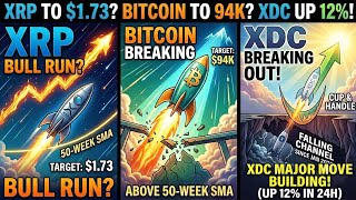 XRP to $1.73? BTC $94K Breakout! XDC Up 12% in the Last 24 Hours (Major Move Building)