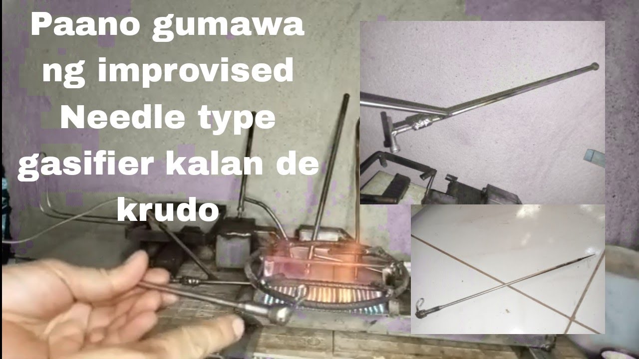 How to make improvised diesel stove Needle gasifier ,kalan de krudo 