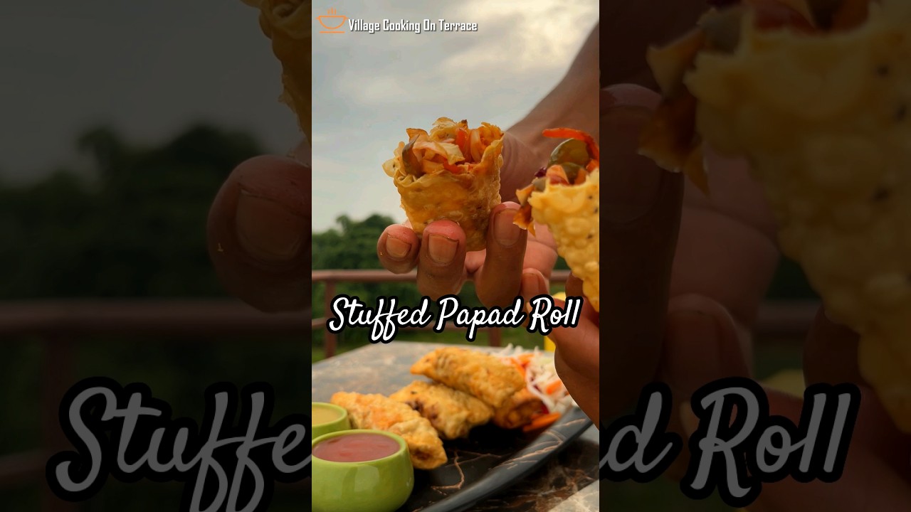 Quick tasty 😋 PAPAD ROLL 😍 in 10 minutes | 