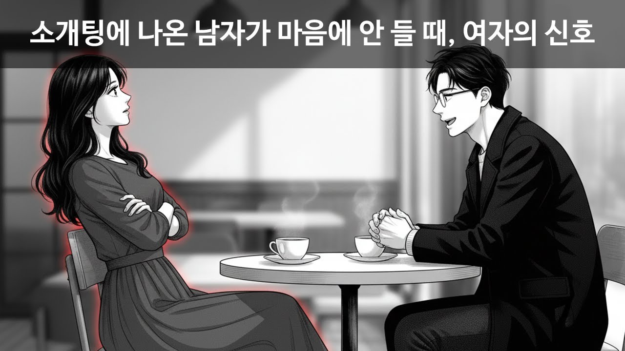 소개팅에 나온 남자가 마음에 안 들 때, 여자의 신호
