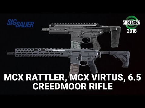 Sig MCX Rattler, MCX Virtus, 6.5 Creedmor - SHOT Show 2018 Day 3
