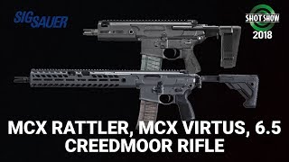 Sig MCX Rattler, MCX Virtus, 6.5 Creedmor - SHOT Show 2018 Day 3