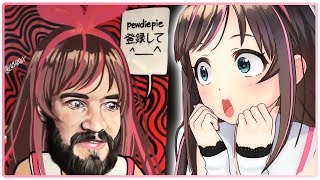 Let’s do a collab PewDiePie! 【LWIAY Kizuna AI style】[ENG SUB]