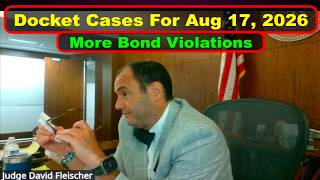 Judge Fleischer s Criminal Court Docket August 17th 2026 - Vikky s Court Watch