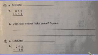 Everyday Math Test, Unit 3 read aloud to students