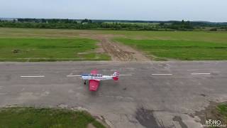 Подготовка к Фестивалю "ТехноПоле" в Левцово с квадрокоптера за самолетами