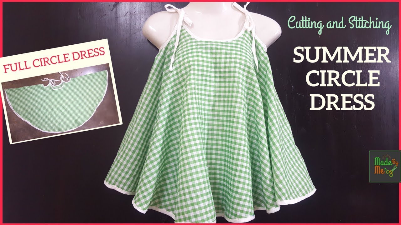 Summer Circle Dress  Cutting and Stitching in HindiUrdu English  Subtitle  YouTube