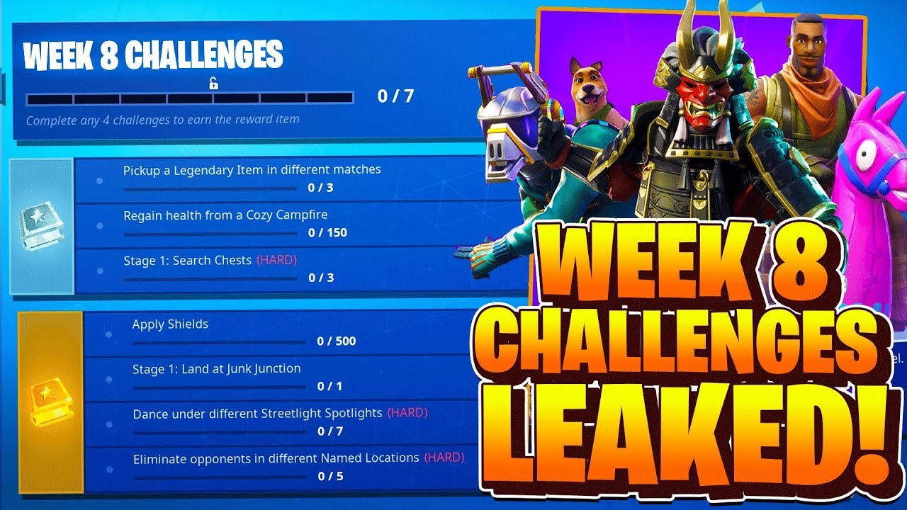 Week 8 Challenges LEAKED! Fortnite Season 6 Week 8 ALL CHALLENGES! Battle Pass Challenges Week 8