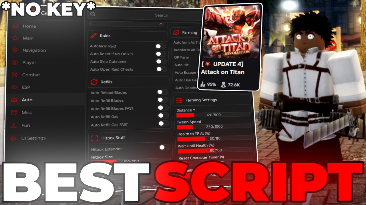 [💥BEST] Attack On Titan Revolution Script – *NO KEY* Instant Kill, Auto ...