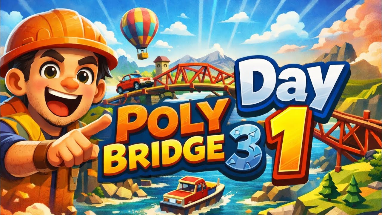 I make best bridge in POLY BRIDGE 3 @Game @ polybridge3