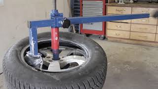 Manual Tire Changer, Reifenmontiergerät, Desmontadora de neumáticos manual, मैनुअल टायर परिवर्तक