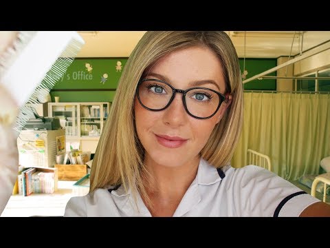 [ASMR] Lice Check School Nurse