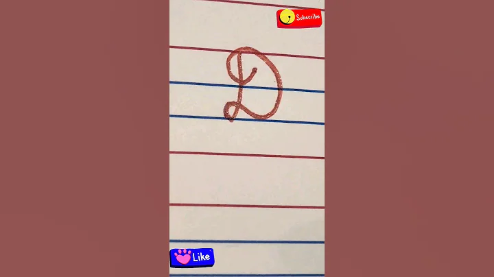 How to write capital letter "D" in cursive || lesson no 36 || @neetatutorials