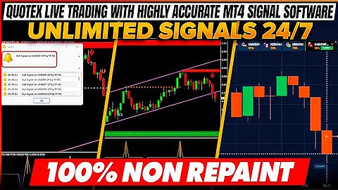 QUOTEX LIVE TRADING WITH MT4 SIGNAL SOFTWARE || NON REPAINT & UNLIMITED QUOTEX SIGNALS SOFTWARE