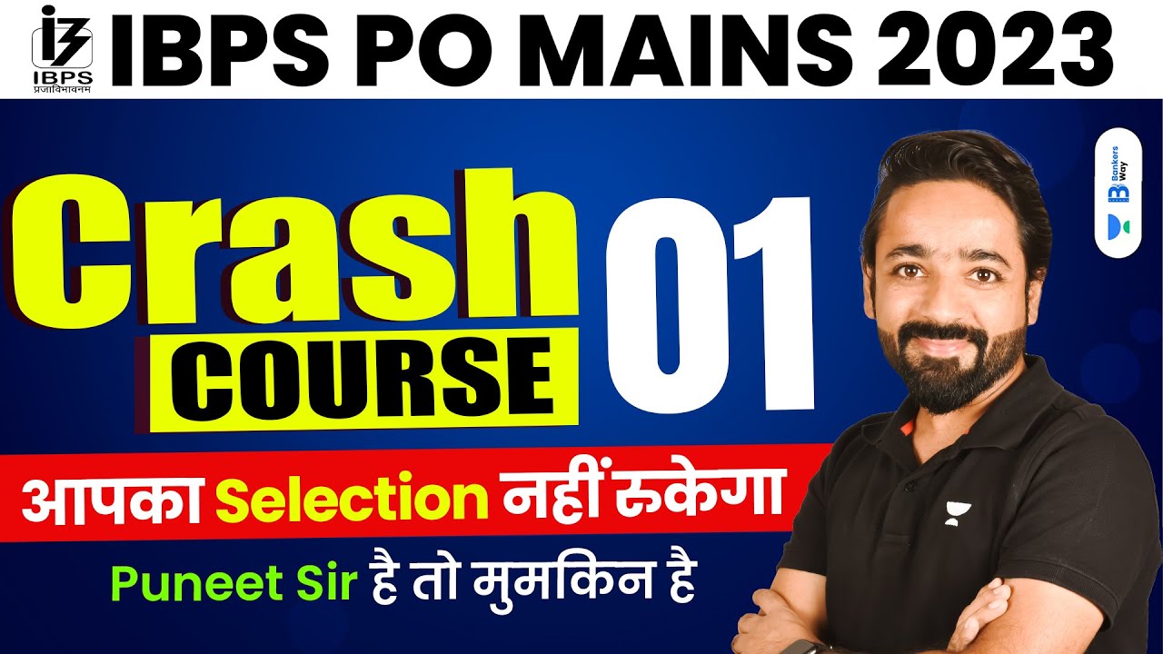 IBPS PO MAINS 2023 | Reasoning Crash Course | Part 1 | Reasoning by ...