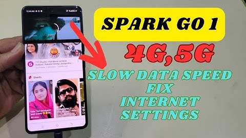 Tecno Spark Go 1 Internet Setting Slow Data Conection Fix