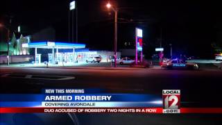 Two men rob Mobil gas station on Mitchell Ave