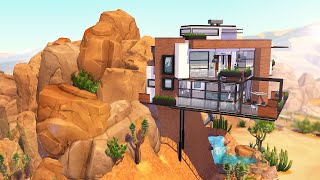 MODERN CLIFF HOUSE | THE SIMS 4 - Speed Build (NO CC)