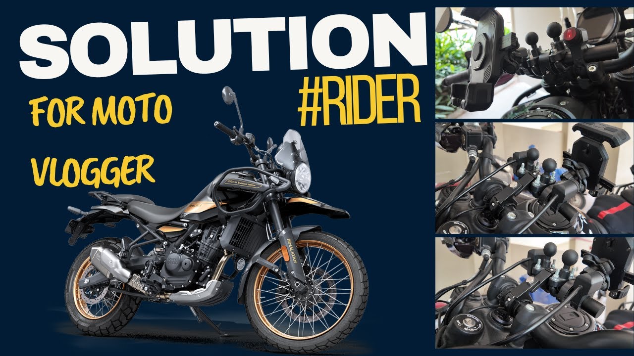 Clamps for Handle bar | Camera mount | Fog Light Clamps for Rider | Moto Vlogging | Nilesh Bhanderi