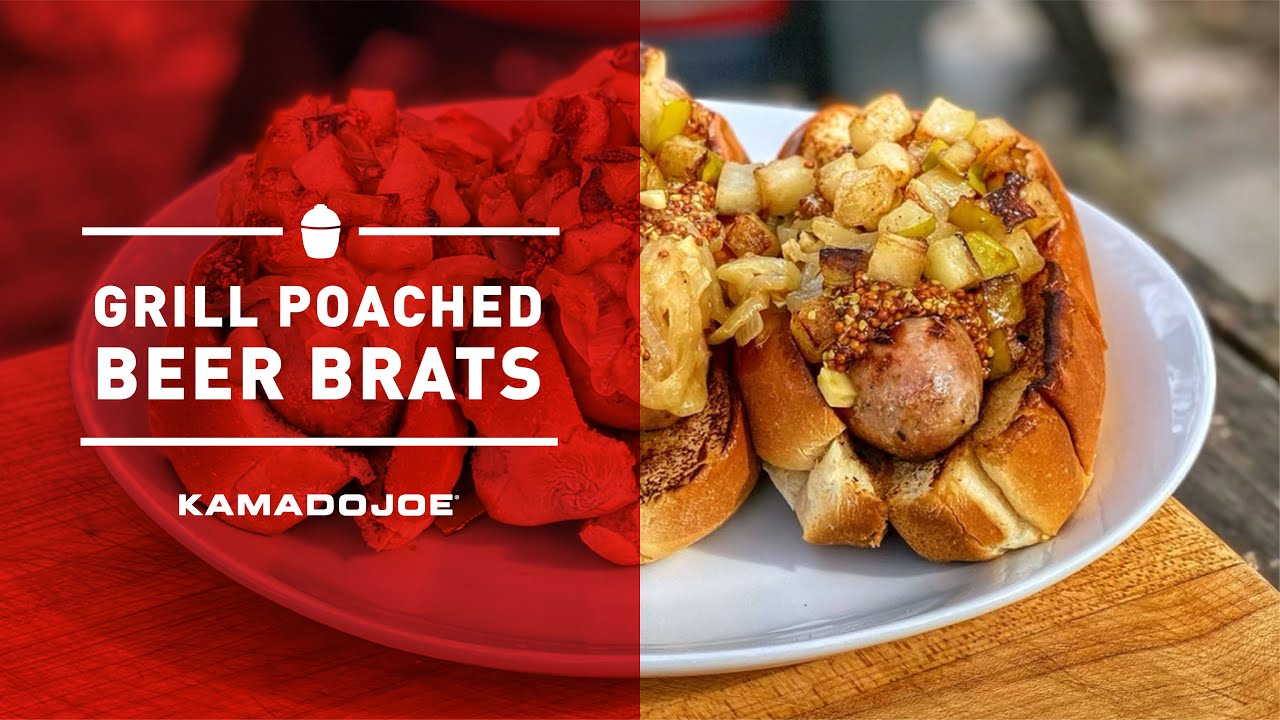 BeerPoached Grilled Apple Brats Chef Eric Recipe YouTube
