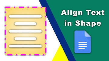 How to align text in a shape in google docs