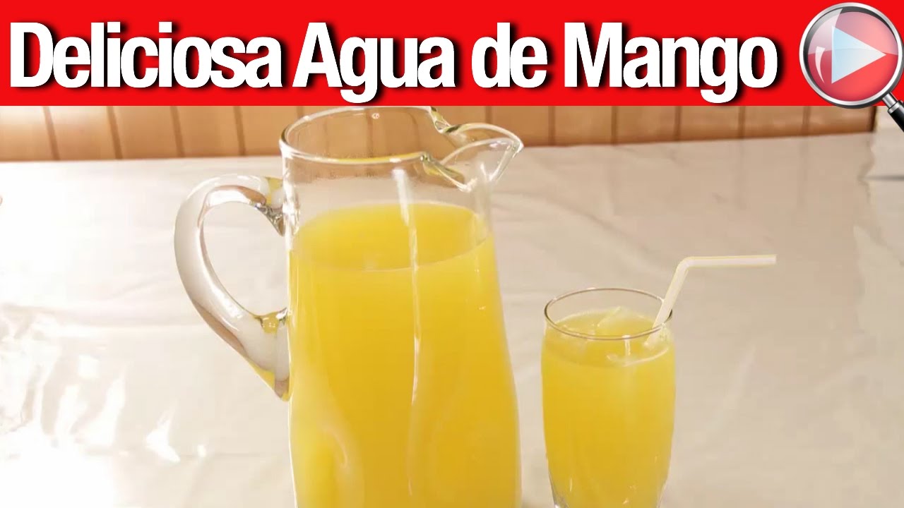 Deliciosa Agua de Mango Agua de Mango Recetas en Casayfamiliatv Deliciosa Agua de Mango Agua de Mango Recetas en Casayfamiliatv
