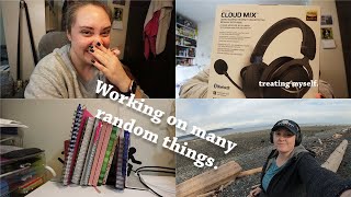 Working hard sewing some having a good time
